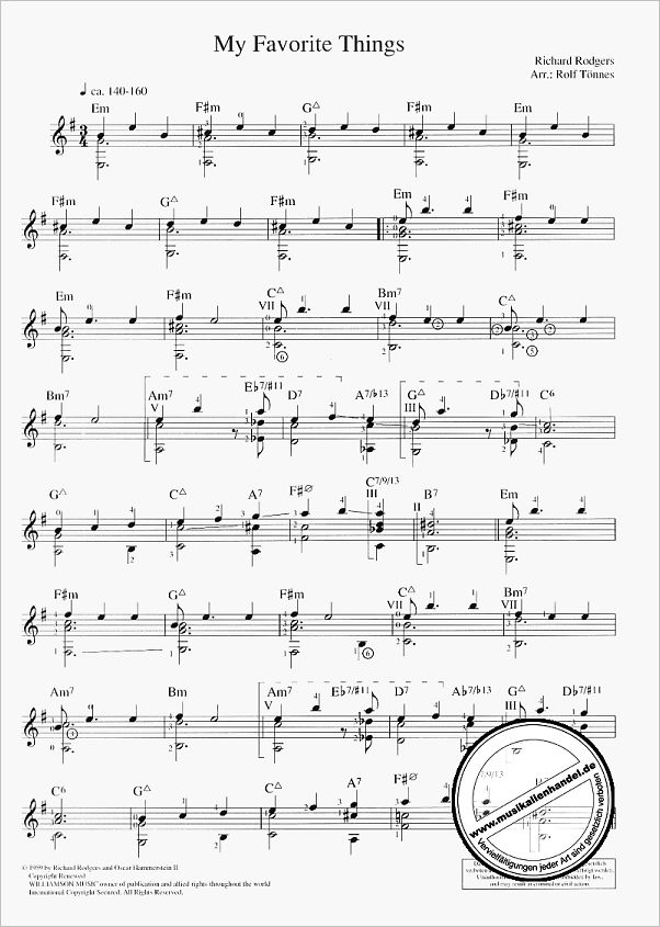 Notenbild für ED 8384 - JAZZ CLASSICS FOR CLASSICAL GUITAR