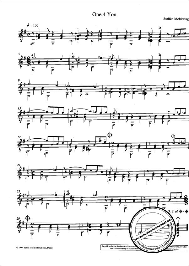 Notenbild für ED 8660 - FOR YOU & FOR ME