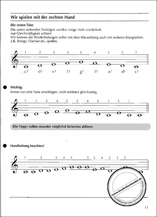 Notenbild für ED 8671-50 - KEYBOARD AKTIV 1