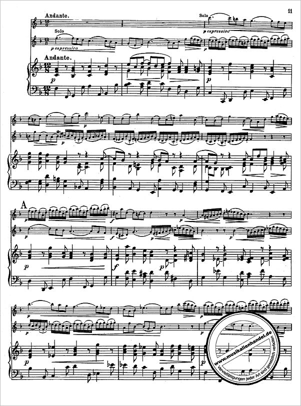 Notenbild für ED 906 - KONZERT D-MOLL BWV 1043 - 2 VL