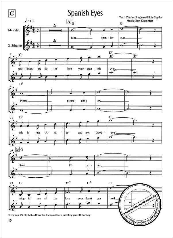 Notenbild für ED 9194 - EVERGREENS 1