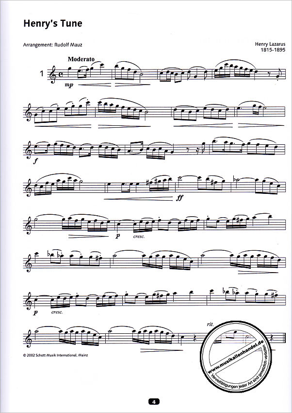 Notenbild für ED 9496D - Clarinettissimo 1 - Fit in allen Tonarten