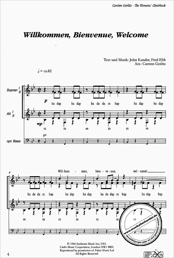 Notenbild für ED 9972-50 - THE WOMEN'S CHOIRBOOK