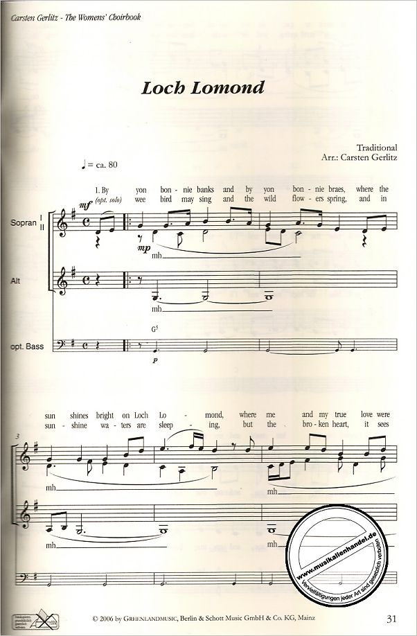 Notenbild für ED 9972 - THE WOMEN'S CHOIRBOOK
