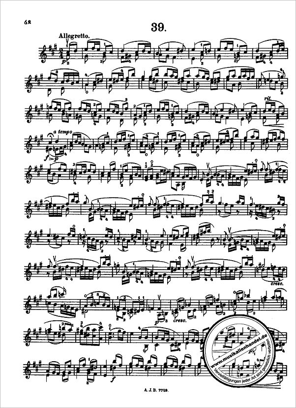 Notenbild für EE 0171 - 42 ETUEDEN