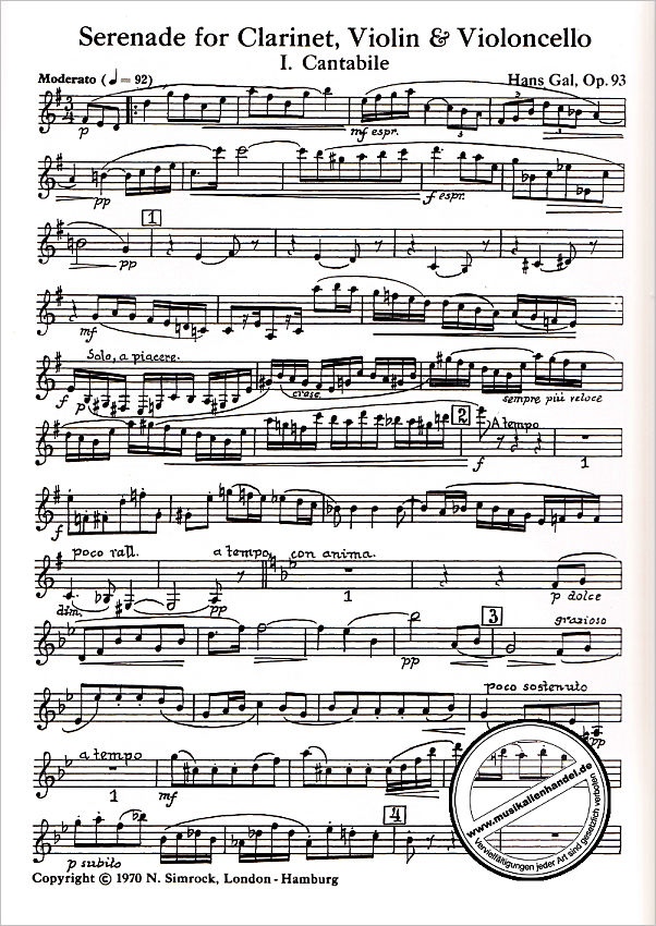 Notenbild für EE 3139 - Serenade op. 93 (1935)