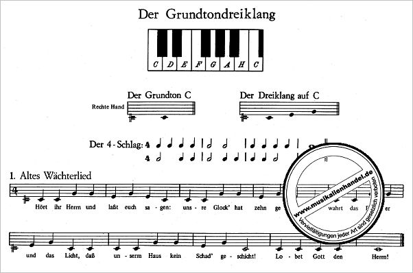 Notenbild für EN 804 - DAS ERSTE KLAVIERBUCH 1