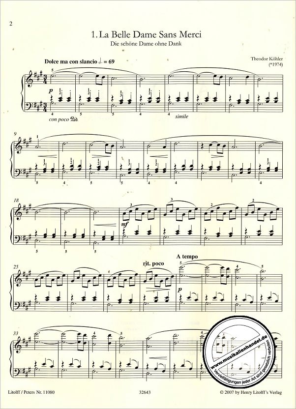 Notenbild für EP 11080 - PIANO POEMS - 11 KLAVIERSTUECKE