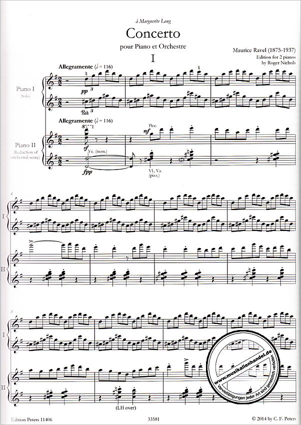 Notenbild für EP 11406 - Konzert G-Dur