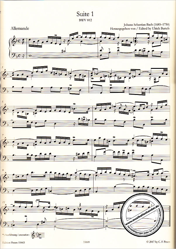Notenbild für EP 11443 - FRANZOESISCHE OUVERTUERE H-MOLL BWV 831