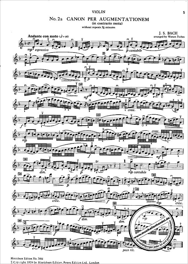Notenbild für EP 218D - KUNST DER FUGE BWV 1080