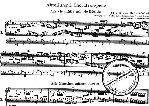 Notenbild für EP 244 - Orgelwerke - Band 5: Kürzere Choralvorspiele