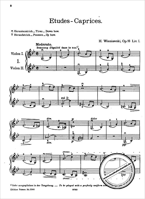 Notenbild für EP 3395 - ETUDES CAPRICES OP 18