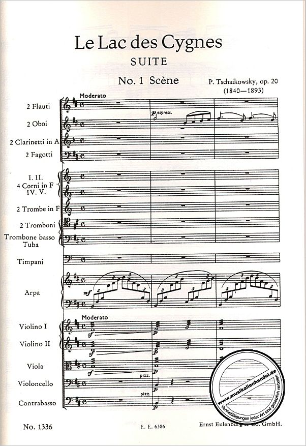 Notenbild für ETP 1336 - SCHWANENSEESUITE OP 20