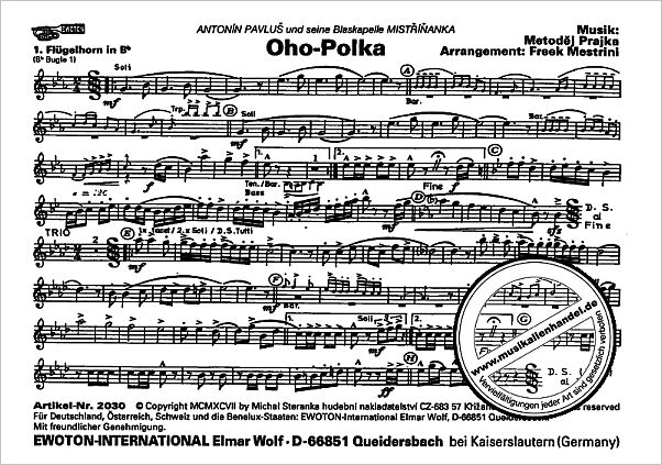 Notenbild für EWOTON 2030 - OHO POLKA