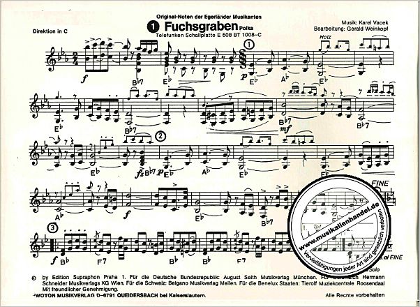 Notenbild für EWOTON 5001-DIR - 11 GUTE BEKANNTE