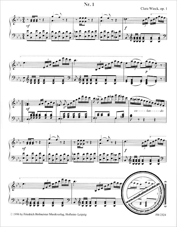 Notenbild für FH 2324 - 4 POLONAISES OP 1 POUR LE PIANO