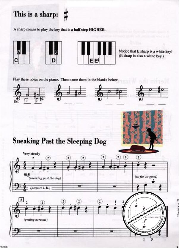 Notenbild für FJH 1078 - PIANO ADVENTURES LESSON BOOK 1