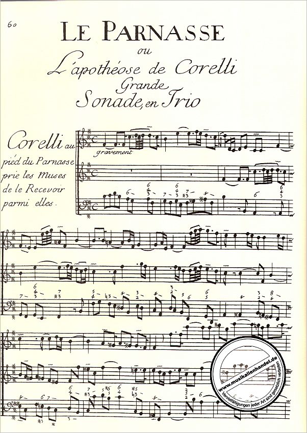 Notenbild für FUZEAU 2218 - APOTHEOSE DE CORELLI + APOTHEOSE DE LULLY