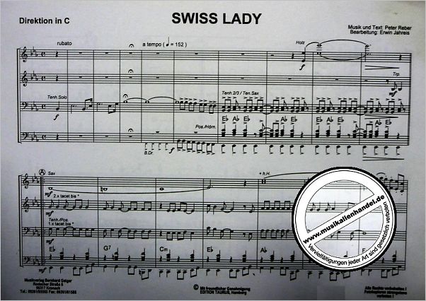 Notenbild für GEIGER 01-32-BB - SWISS LADY