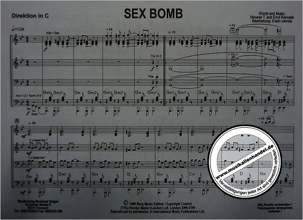 Notenbild für GEIGER 01-42 - SEX BOMB