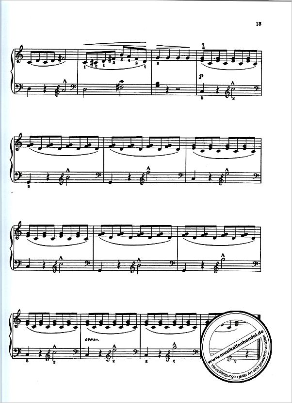 Notenbild für GS 25519 - 12 VERY EASY + MELODIOUS ETUDES OP 63 GRADE 1
