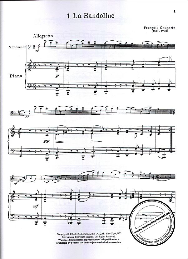 Notenbild für GS 26200 - CELLO MUSIC BY FRENCH COMPOSERS