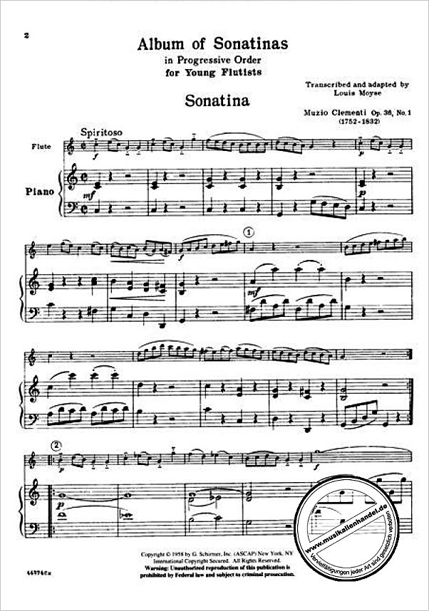 Notenbild für GS 32925 - ALBUM OF SONATINAS
