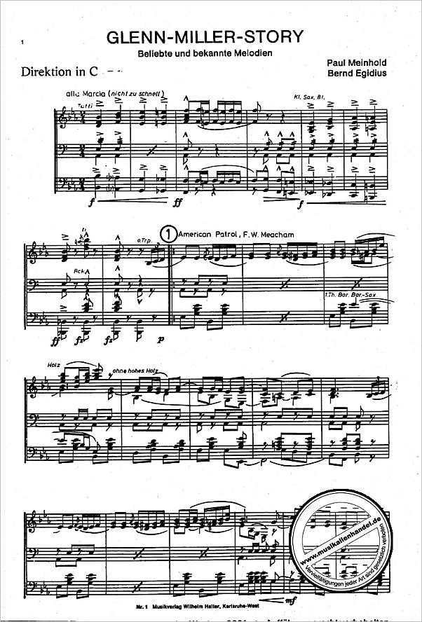 Notenbild für HAL 2091 - GLENN MILLER STORY
