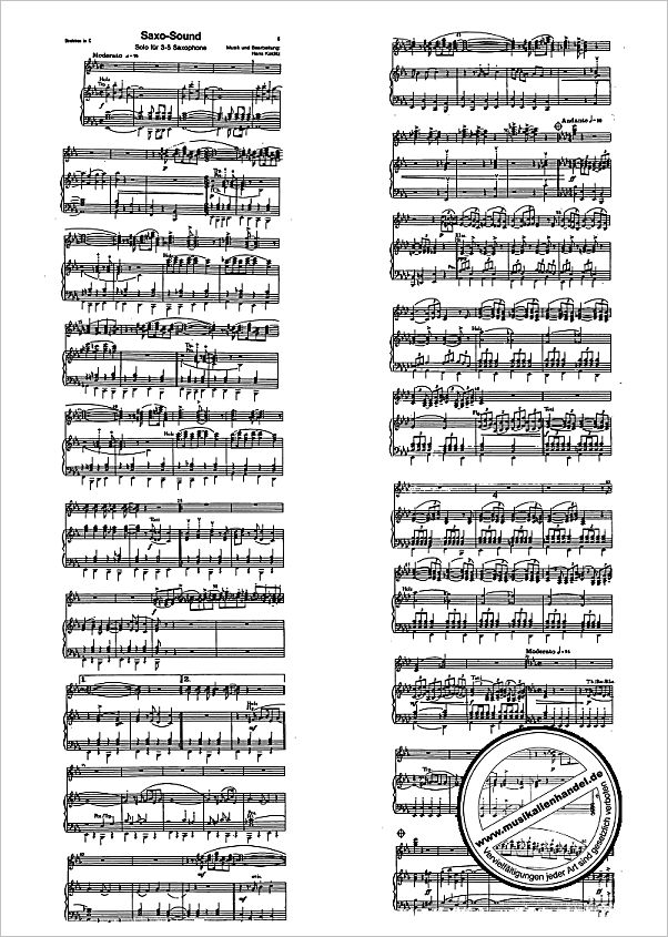 Notenbild für HAL 2742 - BOOGIE FOR BAND + SAXO SOUND