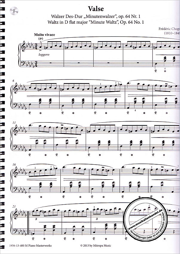 Notenbild für HASKE 1956M - PIANO MASTERWORKS
