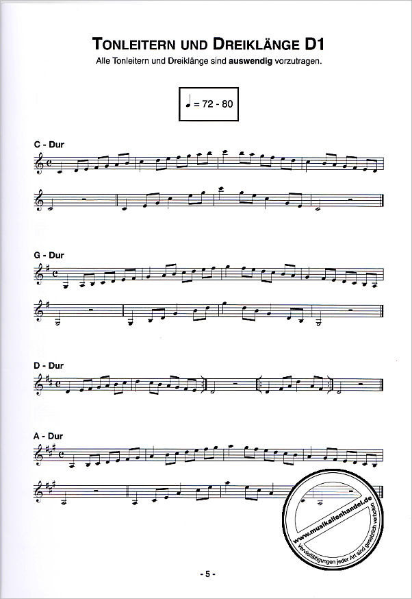 Notenbild für HEIN 925 - Instrumentallehrgang D1 D2 D3