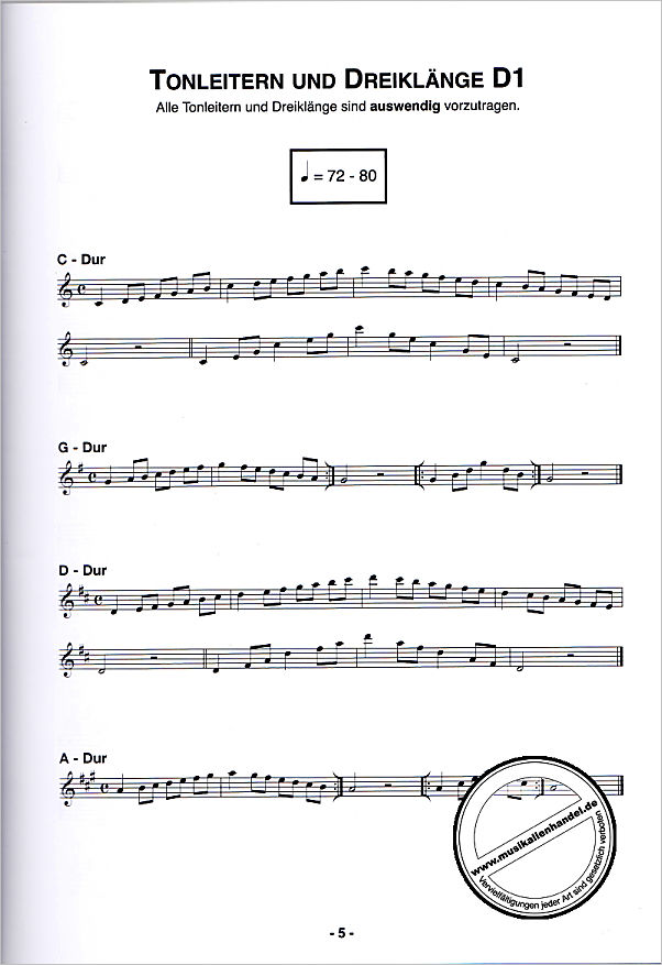 Notenbild für HEIN 927 - Instrumentallehrgang D1 D2 D3
