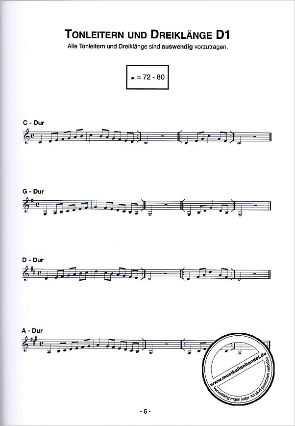 Notenbild für HEIN 928 - Instrumentallehrgang D1 D2 D3