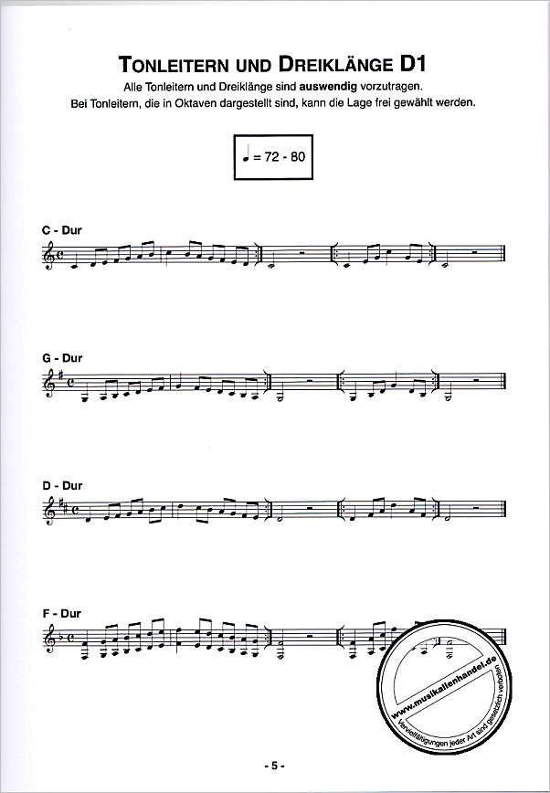 Notenbild für HEIN 929 - Instrumentallehrgang D1 D2 D3