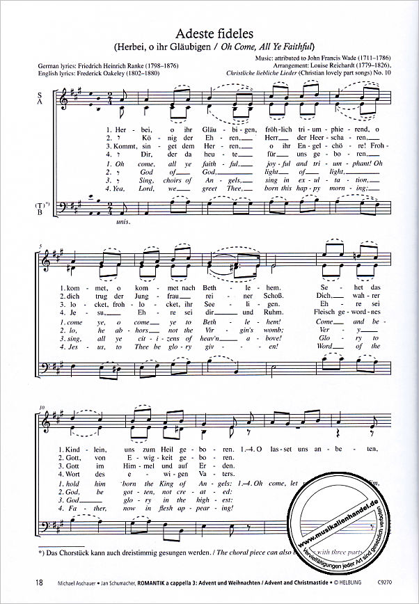 Notenbild für HELBL -C9270 - Romantik a capella 3 | Europäische Chormusik des 19 Jahrhunderts