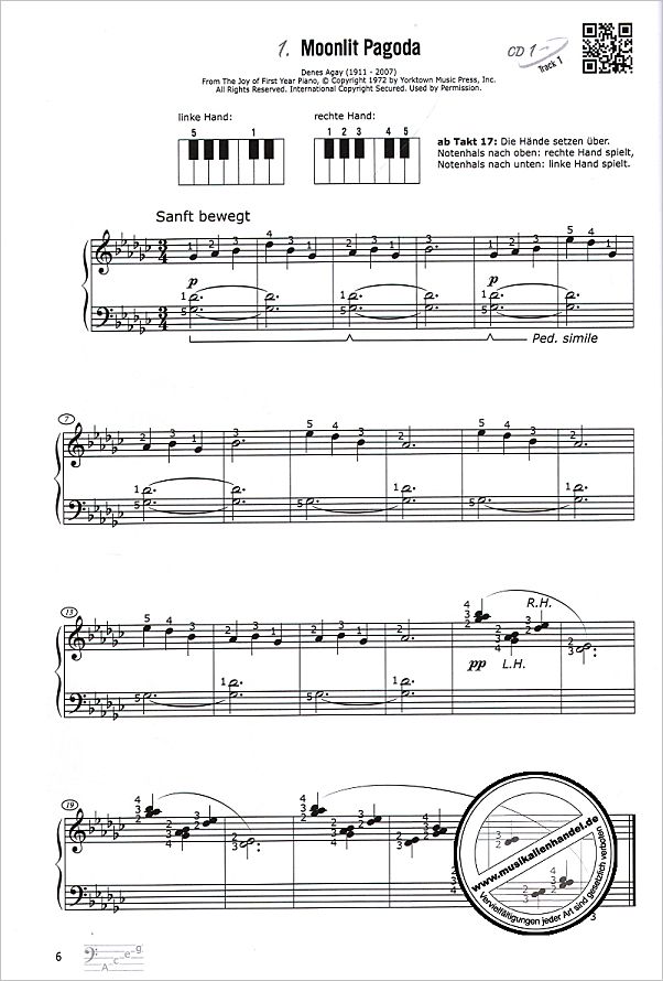 Notenbild für HGEM 6175 - PLAY PIANO EINFACH KLASSIK