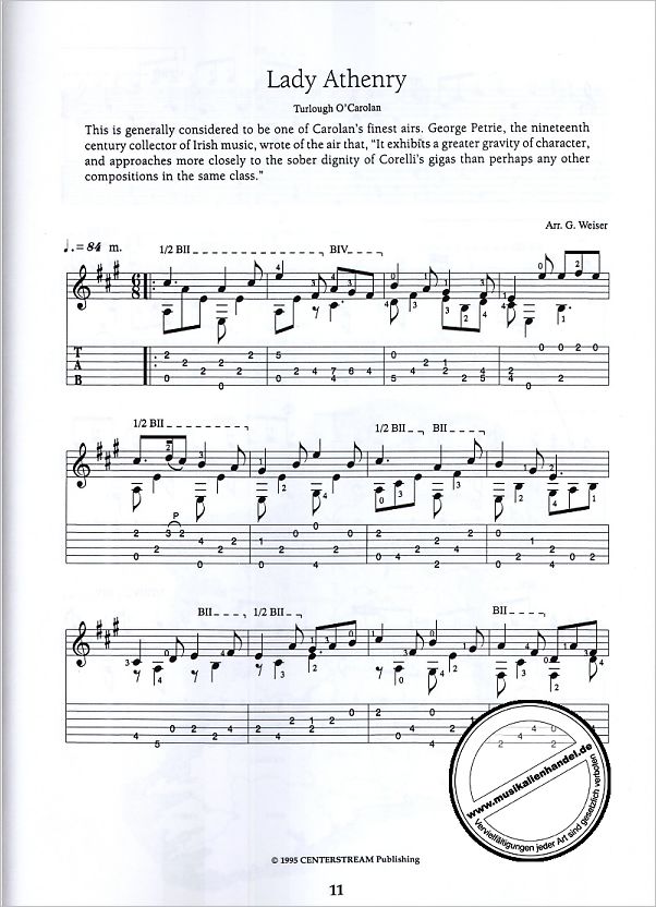 Notenbild für HL 100 - CELTIC HARP MUSIC OF CAROLAN AND OTHERS