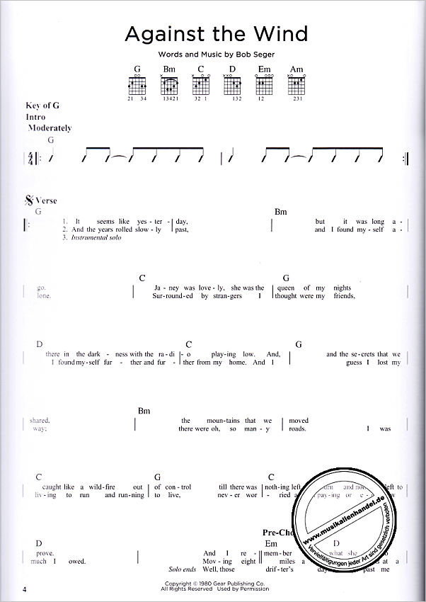 Notenbild für HL 131209 - FIRST 50 SONGS YOU SHOULD PLAY ON ACOUSTIC GUITAR