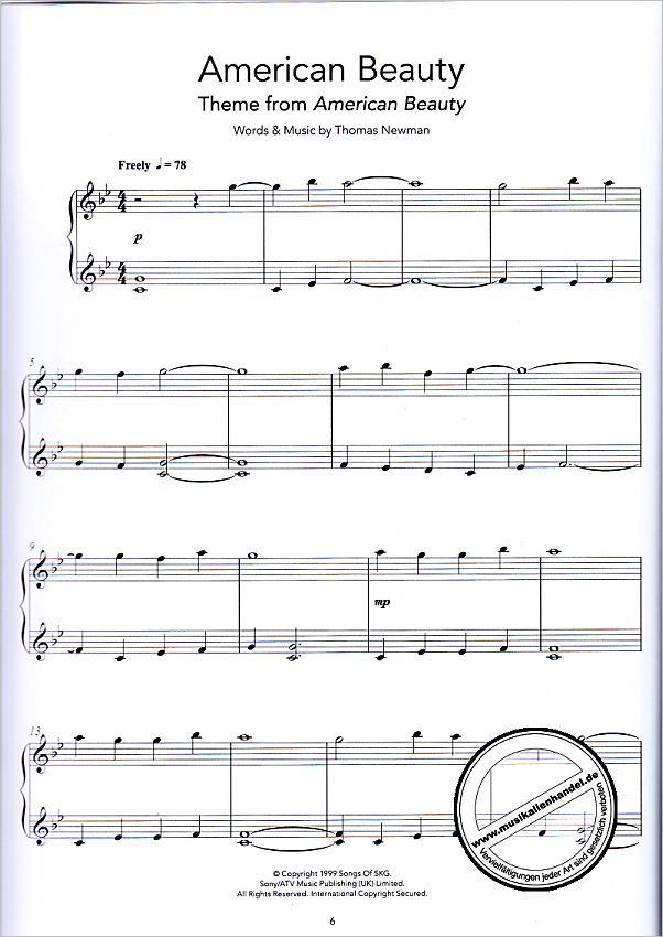 Notenbild für HL 286428 - Peaceful piano solos | A collection of 30 pieces