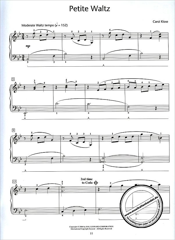 Notenbild für HL 296473 - FANCIFUL WALTZES