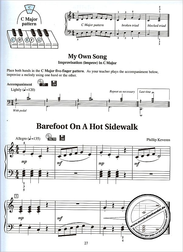 Notenbild für HL 298011 - PIANO LESSONS 3 - REVISED EDITION