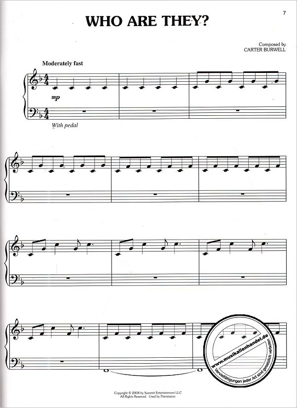 Notenbild für HL 316130 - TWILIGHT - THE SCORE