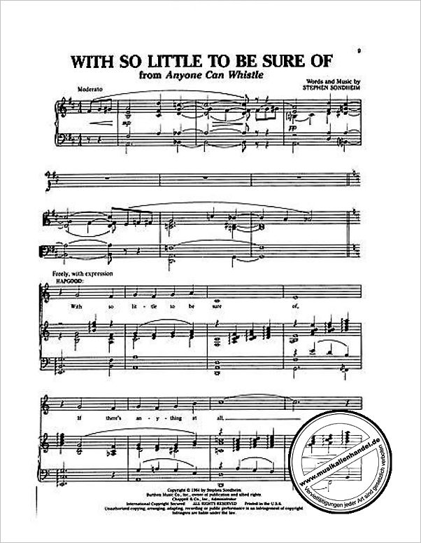Notenbild für HL 487 - SINGER'S MUSICAL THEATRE ANTHOLOGY - DUETS