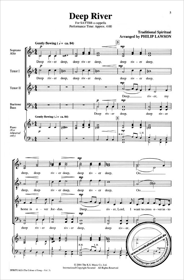 Notenbild für HL 8743912 - SPIRITUALS