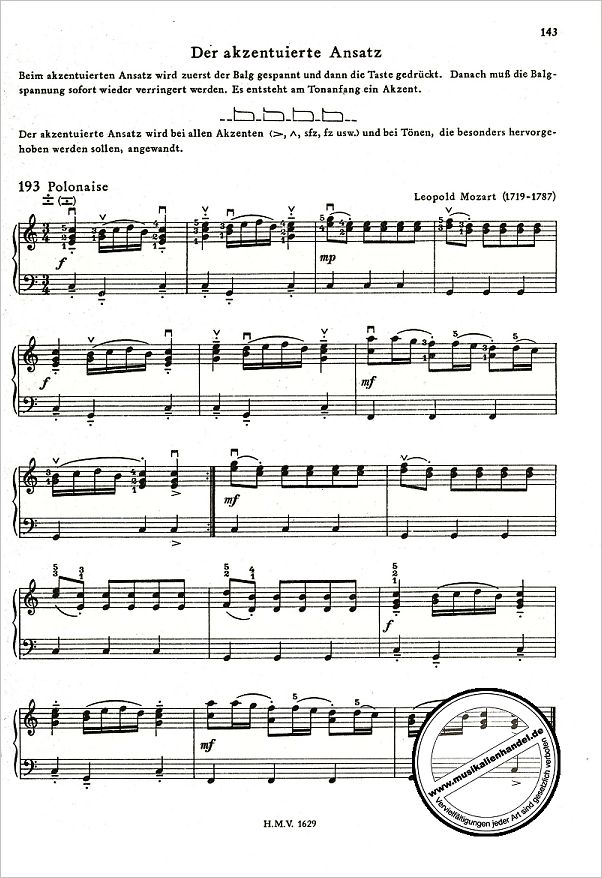 Notenbild für HMV 1629 - SCHULE FUER PIANO AKKORDEON 3
