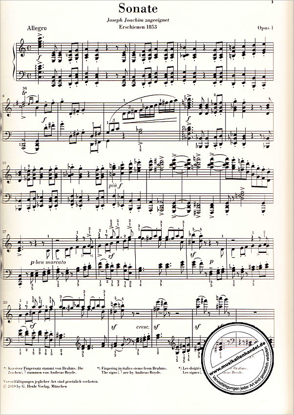 Notenbild für HN 1084 - Sonaten Scherzo und Balladen