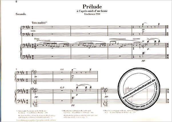 Notenbild für HN 1259 - PRELUDE A L'APRES MIDI D'UN FAUNE