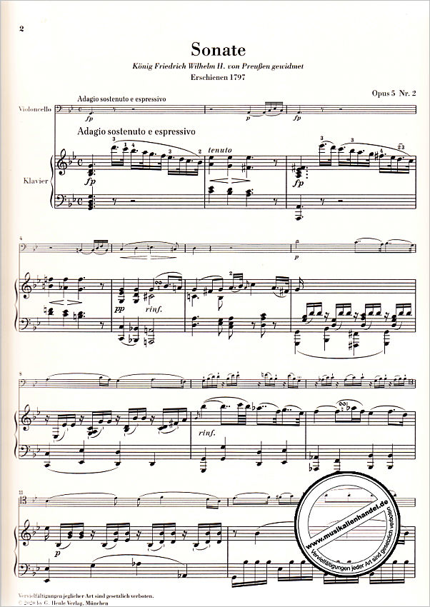 Notenbild für HN 1472 - Sonate g-moll op 5/2