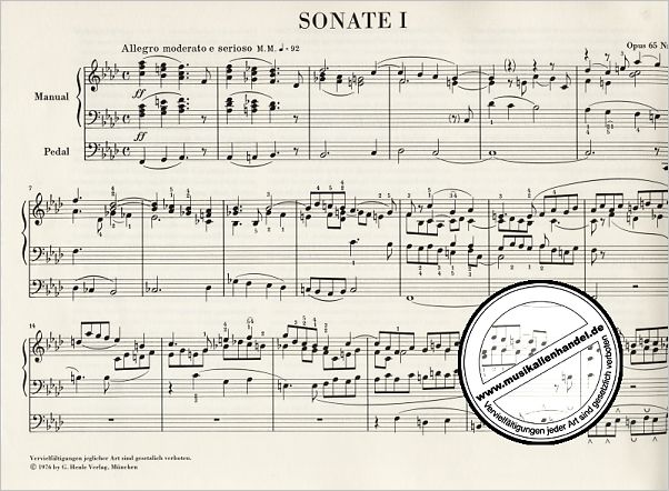 Notenbild für HN 237 - SONATEN OP 65